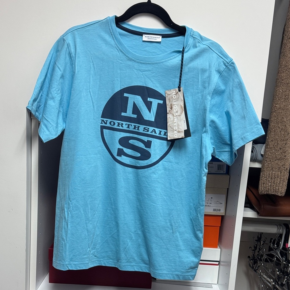 North Sails Light Blue Logo T-Shirt